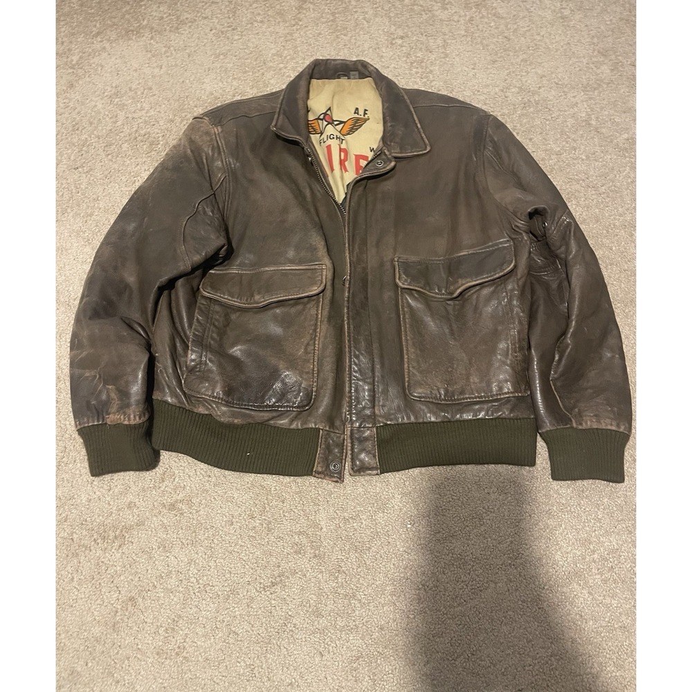 VTG Wear Me Out Type A2 Flight Jacket Size 44